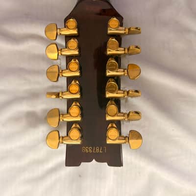 1978 Ibanez Artist AR112 12-String MIJ FujiGen Vintage Cherry Sunburst w/ Original Case RARE image 7