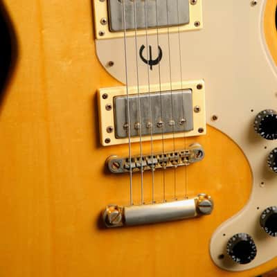 Epiphone Crestwood Natural Electric Guitar Made in Japan 1970s Pre-Owned image 6