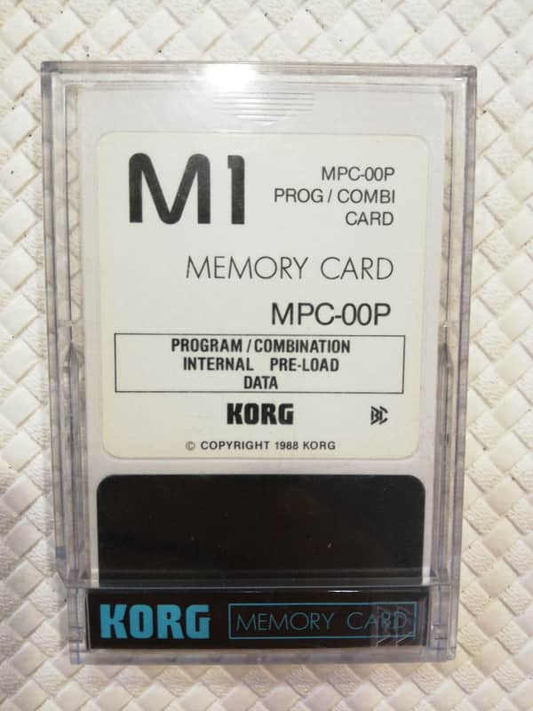Korg M1 MEMORY CARD MPC-00P FACTORY PRESET | Reverb