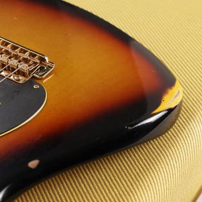 Fender Custom Shop  Stevie Ray Vaughan Signature Stratocaster Relic 3-Tone Sunburst image 10