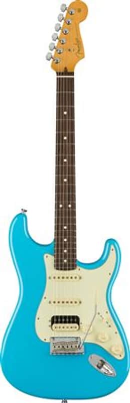 Fender American Pro II Stratocaster HSS Rosewood Neck Miami Blue W/C image 1