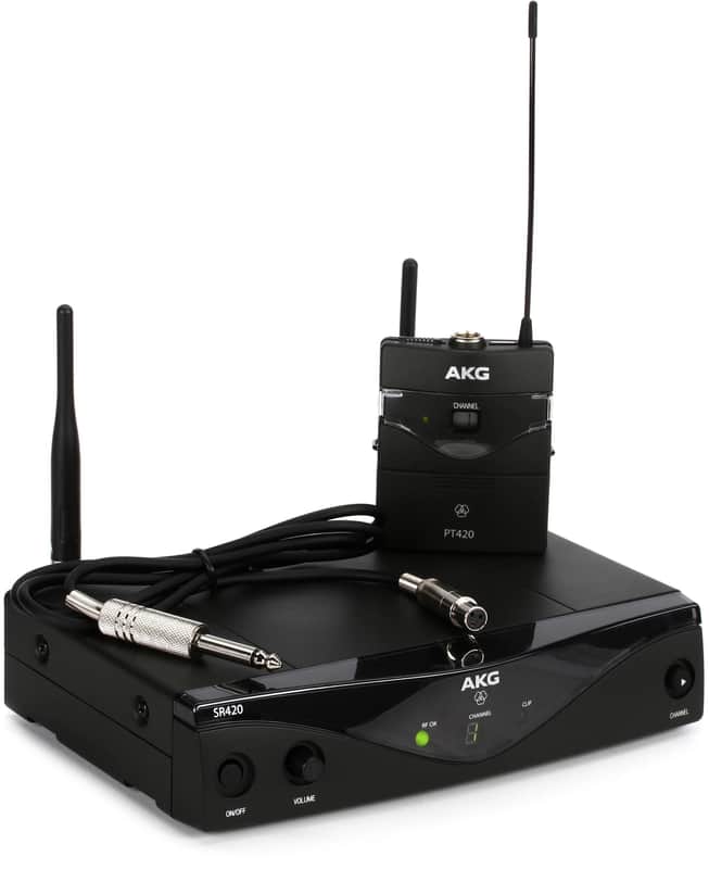 AKG WMS420 Instrumental Set Wireless Guitar System - Band A image 1