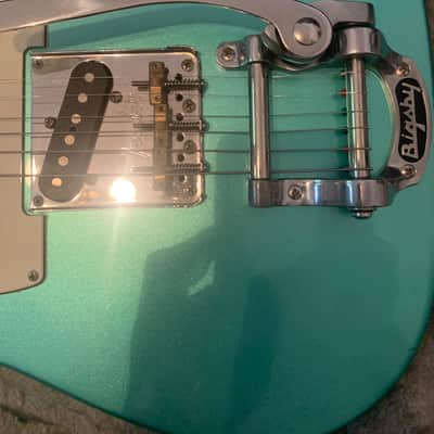 Fender American Professional Telecaster with Maple Fretboard 2017 Mystic Seafoam w Bigsby B5 image 3