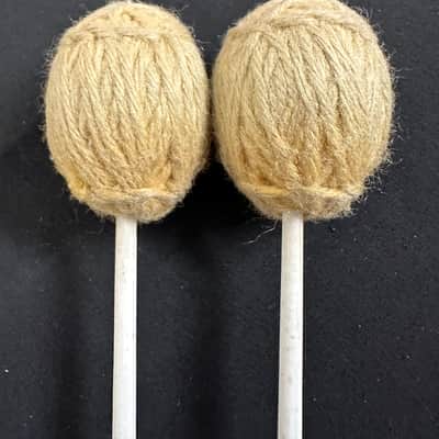Vintage Musser M-8 Mallets, Soft Yellow, 2-Step Handles, 1970s-80s - EXCELLENT image 4