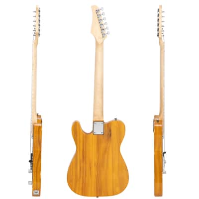 Maple Fingerboard GTL Electric Guitar SS Pickup - Transparent Yellow image 4