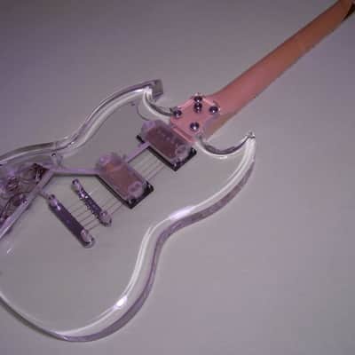 Dillion Crystal Series DG 61 - B.C. Rich Dan Armstrong SMG SG Lucite Acrylic Guitar Epiphone Gibson image 7