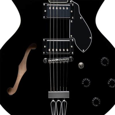 Stagg Silveray 533 Chambered Maple Body, Black image 4