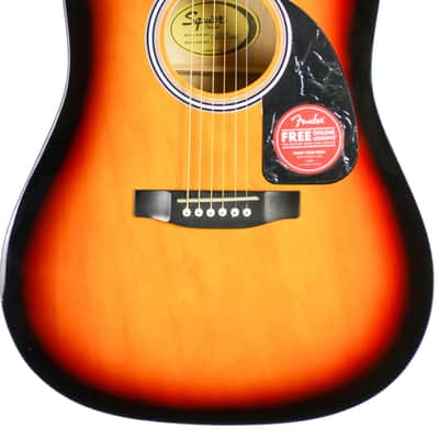 Fender Squier Dreadnought Acoustic Guitar - Sunburst image 3