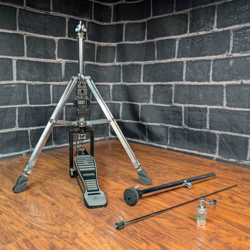 Premier 5000 Series Hi‑Hat Cymbal Stand – Chrome – Smooth Action, Double‑Braced Stability, Classic 90s Premier Hardware image 1
