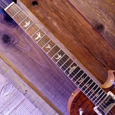 PRS McCarty 594SC Singlecut Wood Library 10-Top Korina & Brazilian Rosewood 2017 - Yellow Tiger image 13