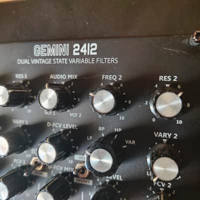AJH Synth Gemini 2412 Dual Vintage State Variable Filters (Black) - SEM/Oberheim Style image 2