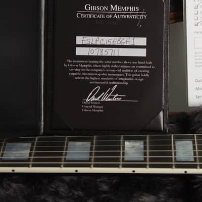 Gibson ES-Les Paul Custom Semi-Hollow Body Electric Guitar (2015), ser. #10785711, original brown tolex hard shell case. image 14