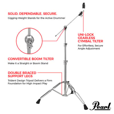 Pearl BC-930 Convertible Boom Cymbal Stand - 930 Series - Brand New image 6