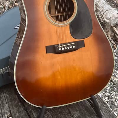 1978 Martin D-28 “shade top” sunburst with original case image 5