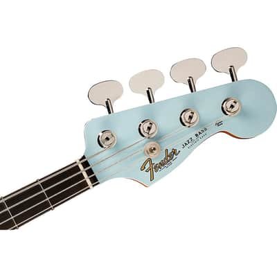 Fender Gold Foil Jazz Bass Guitar Regular Sonic Blue image 7