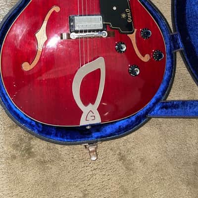 1965 Guild Starfire IV (Vintage) - Cherry w/ Star Club Logo image 2