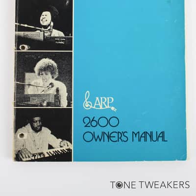 ARP 2600 Owners Manual 2601 Instruction Book synthesizer VINTAGE SYNTH DEALER