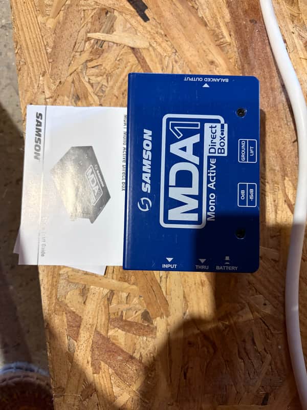 Samson MDA1 S-Max Series Mono Active Direct Box 2010s - Blue image 1