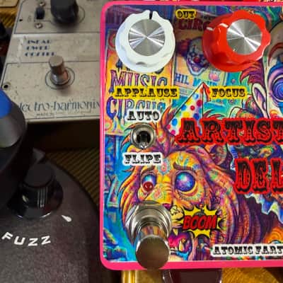 Atomic Fart Effects ARTISTAS DE LA PISTA Hand Made Left : (Based in Gold “Klon Centaur & Booster Ecoplex EP2 image 24