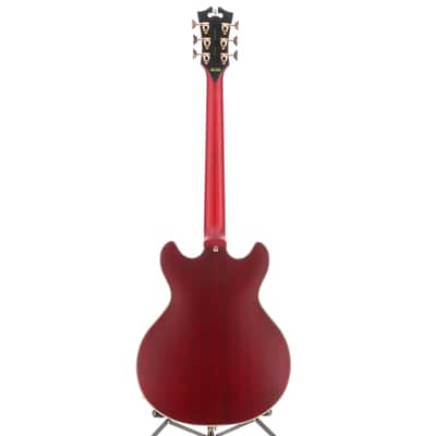 D'angelico Deluxe Mini DC, P90s - Satin Trans Wine, Professional Setup (RC4) (00169) image 6