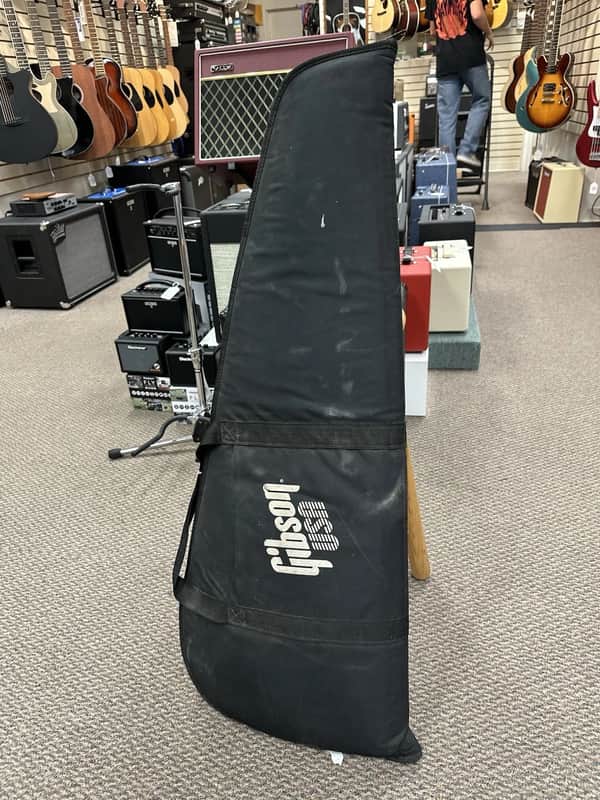 Gibson USA Logo Padded Soft Case Gig Bag Black Exterior / Dark Blue Interior image 1