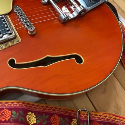 Gretsch G5622T Electromatic Center Block Double Cutaway with Bigsby, Laurel Fretboard 2019 - Present - Orange Stain image 11