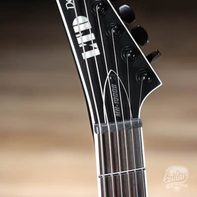 ESP LTD MH-1000 Baritone EMG Guitar – Black Satin image 5