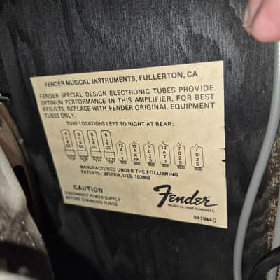 Fender Twin Reverb Amplifier 1974 - Black Tolex image 16