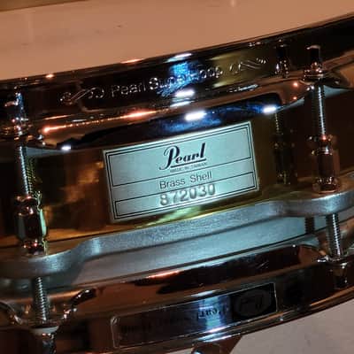 Pearl Free Floating Brass Shell Snare Drum B914-P 1983-1991 (1st Generation) image 7