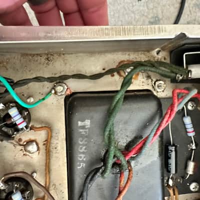 1965 Fender Twin Reverb – AB763 Blackface – Original Schumacher Iron, Jensen C12Ns, Blue Molded Caps image 17