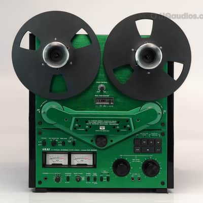 Akai GX-635D Reel-to-Reel Tape Deck Custom Green - Restored - 1 Year Warranty image 4