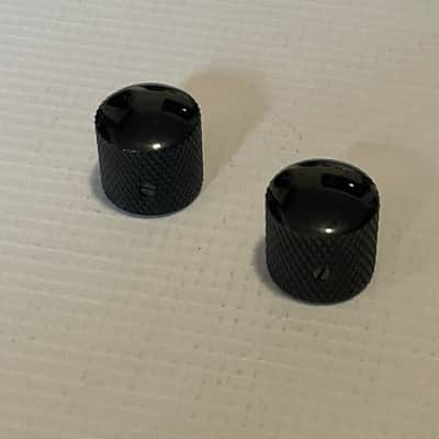 2000's Japan Jackson DXMGT Dinky Guitar Black Dome Metal Volume Set Screw Knob Set image 2