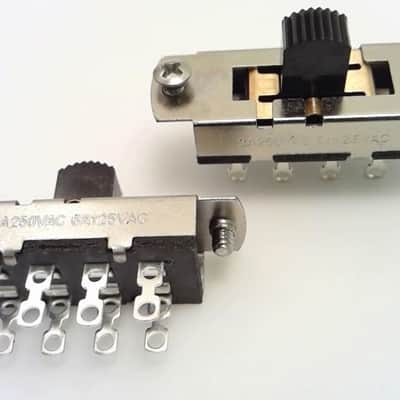True Custom Shop® ON-ON-ON Black Slide Switch for Fender Mustang Duosonic & Jag-Stang image 3