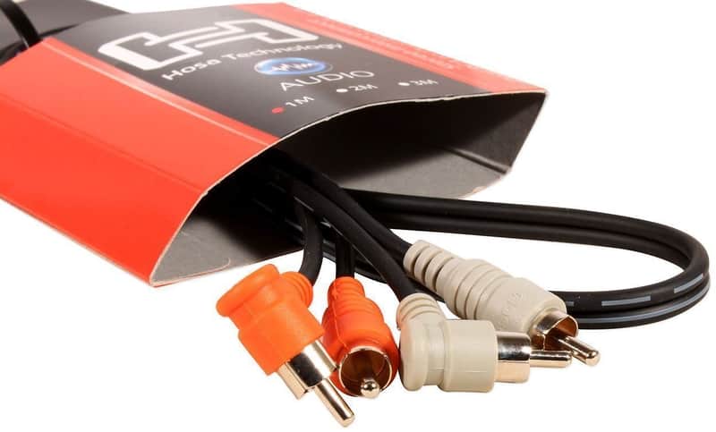Hosa CRA-201R Dual RCA - RCA Right Angle 3 Foot Cable image 1