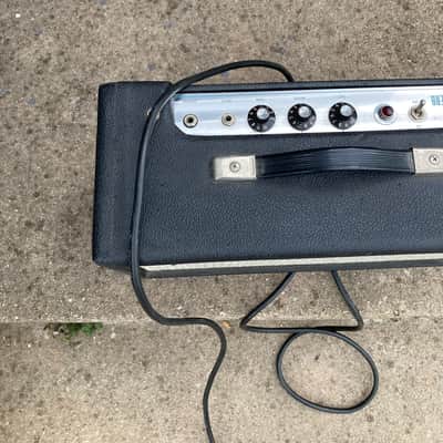 Fender Spring Reverb Unit Head Vintage Silverpanel 70s  Tags Electric Guitar tube head effect - Silver panel black image 2