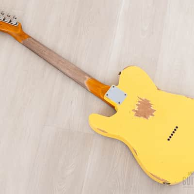 2023 Fender Custom Shop 1963 Telecaster Heavy Relic Graffiti Yellow w/ Case, CoA image 10