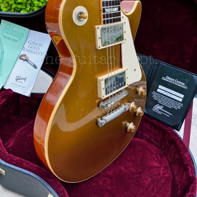 ♚CLEAN♚2009 Gibson CUSTOM SHOP R7 ♚ 1957 Les Paul GOLDTOP ♚ Very Dark Board !♚ VOS ♚57 image 10