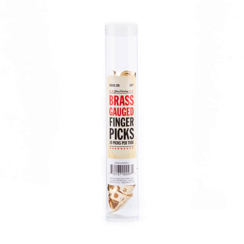 Dunlop 37R025 Brass .025mm Fingerpicks (20-Pack) image 2