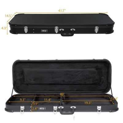 Electric Guitar Square Hard Case Wooden Hard Shell Or Standard 39-Inch St/Tl/Sg image 3