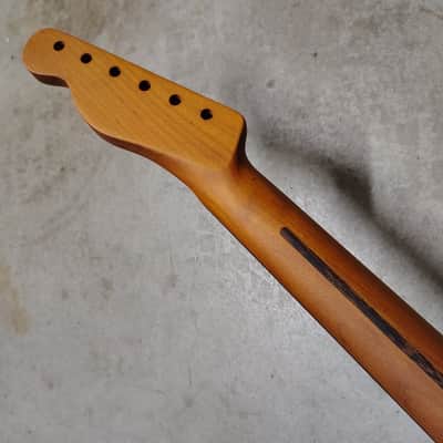 Roasted Maple Tele Neck fits fender Telecaster body 21 frets 60s style image 6