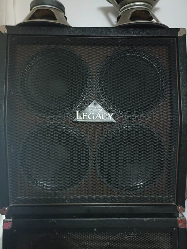 Carvin Legacy Steve Vai C412 4x12 Guitar cabinet With Eminence Legend Speakers  Black And Brown Tolex image 1