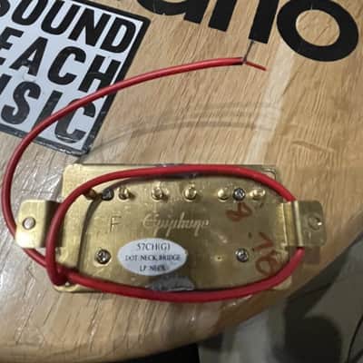 Epiphone 57CH(G) Gold Neck Humbucker Bridge Pickup Les Paul ES DOT image 5