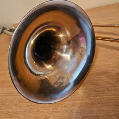 Leningrad Trombone F-Attachment USSR Soviet Musical Wind Instrument Trombon Vintage and Rare image 9