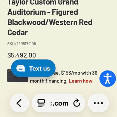 Taylor Custom Shop Blackwood Grand Auditorium 2020 - Natural image 11
