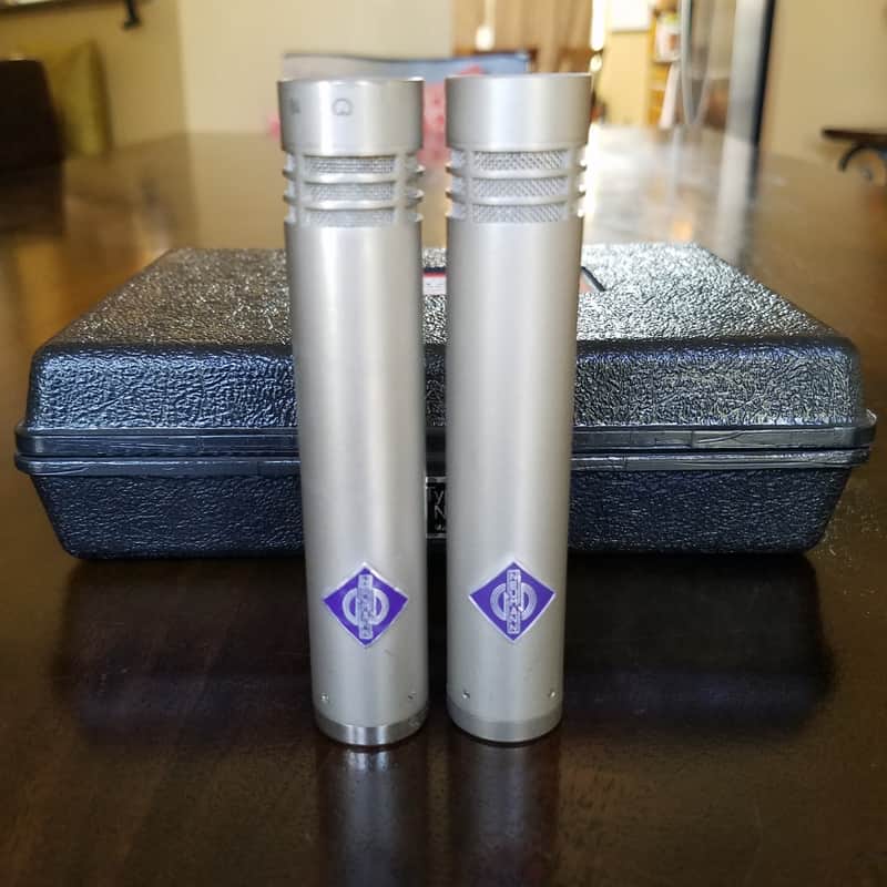Neumann Pair Of KM 84 I Condenser Microphones W/Case KMi KM84 KM-84 KM-84i K84 kk84 image 1