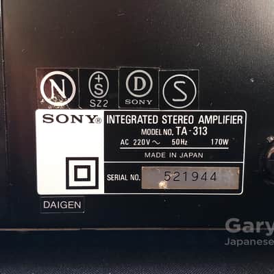 Sony TA-313 Integrated Stereo Amplifier Japan 1979 upgraded to 2 x 50 watts image 7