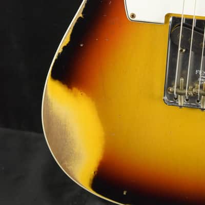 Fender Custom Shop '65 Tele Custom Heavy Relic - Faded 3 Color Sunburst image 4