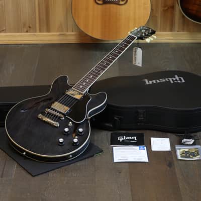 Minty! 2024 Gibson ES-339 Semi-Hollow Electric Guitar Trans Black Ebony + OHSC image 1