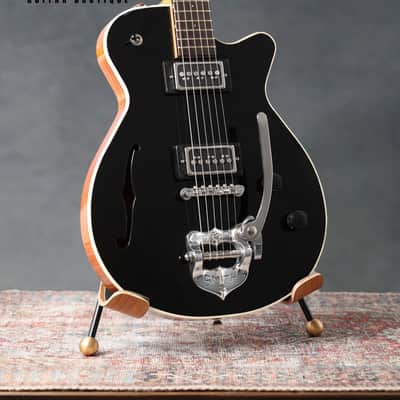 Grez Mendocino Black / Natural w/ Dynasonic Pickups & TK Smith vibrato image 1
