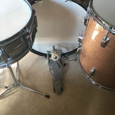 Ludwig 980 Super Classic 1966 - Champagne Sparkle with full factory checklist & original drum heads image 24